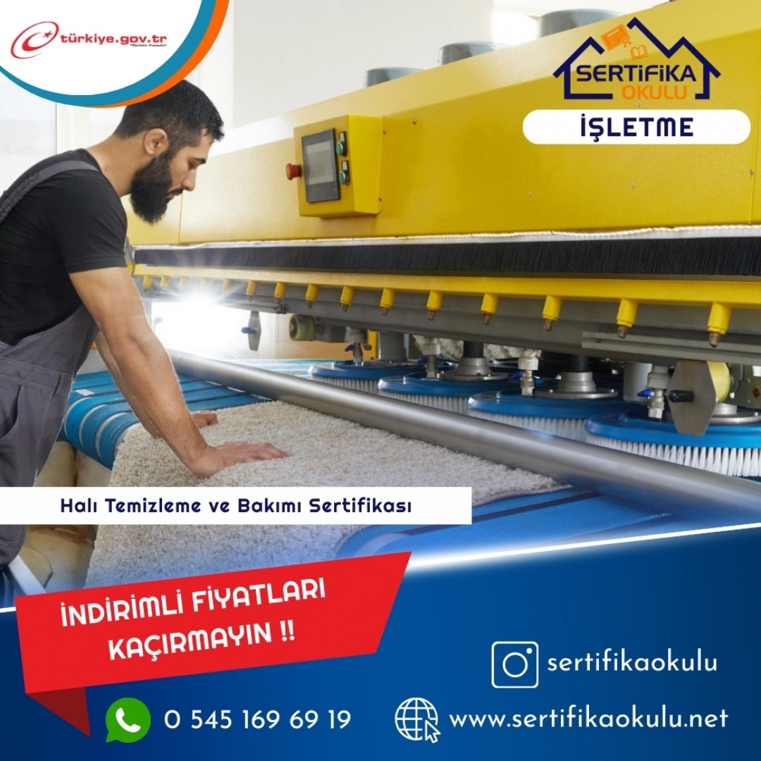 Halı Temizleme ve Bakımı Sertifikası