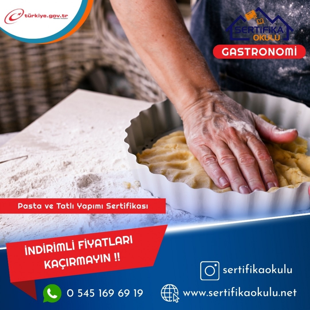 Pasta ve Tatlı Yapımı Sertifikası