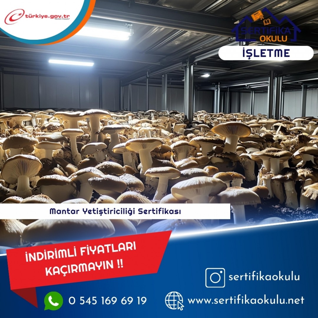 Mantar Yetiştiriciliği Sertifikası